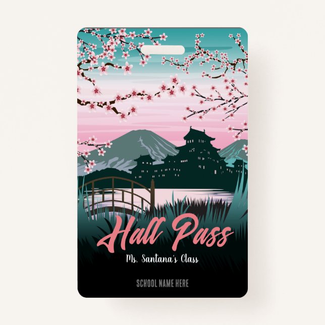 Blossom Hall Pass Abzeichen Ausweis (Vorderseite)