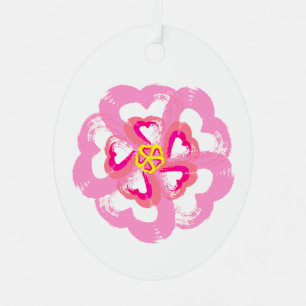 Blossom Heart Ornament Aus Metall