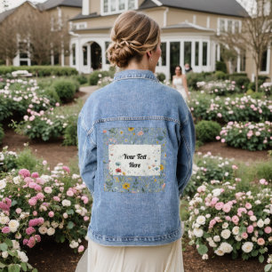 Blossom im Stil: Anpassbar Jeansjacke