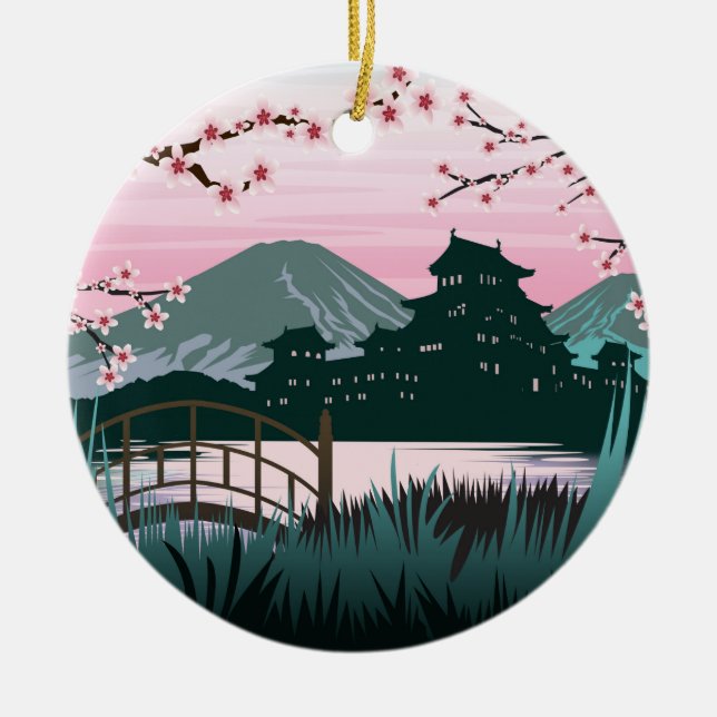 Blossom Keramik Ornament (Vorne)