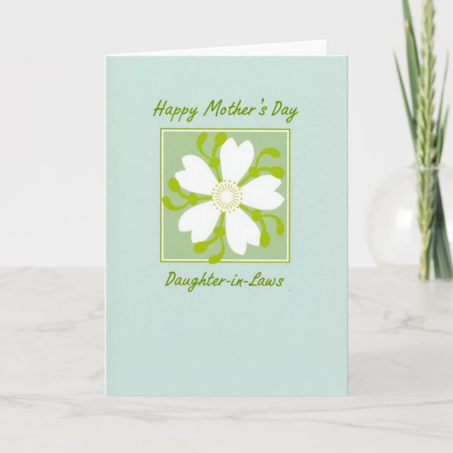 Blossom Muttertag Green Card Karte (Vorderseite)