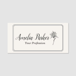 Blossom Namensschild