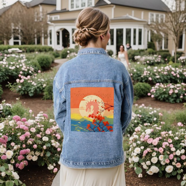 BLOSSOM NATURBERGDRAGON JEANSJACKE (Hochzeit Rückseite)