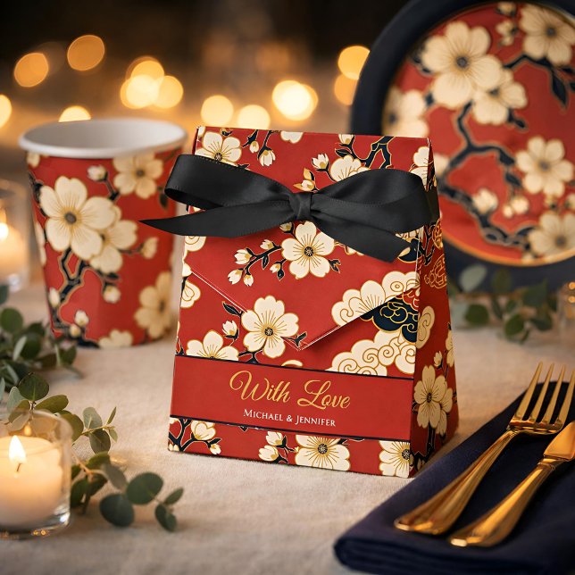 Blossom Nouveau | Elegant Floral Custom Geschenkschachtel (Lifestyle Shot)