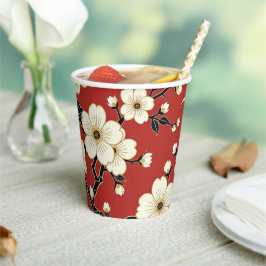 Blossom Nouveau | Elegante Blumenmuster Pappbecher