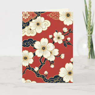 Blossom Nouveau Elegante Florale Kunstkarte Karte