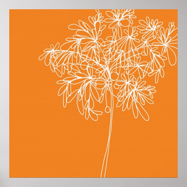 Blossom Pop Orange Poster (Vorne)