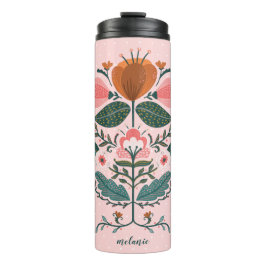 Blossom & Roots Folkloregarten Blumengarten Rosa Thermosbecher
