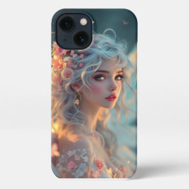 Blossom Seraph - Engel der Frühlingsgraue iPhone Hülle