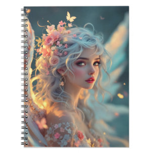 Blossom Seraph - Engel der Frühlingsgraue Notizblock
