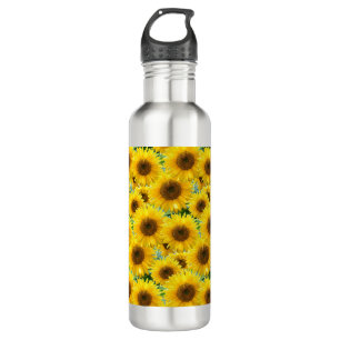 Blossom Sonnenblumen Edelstahlflasche