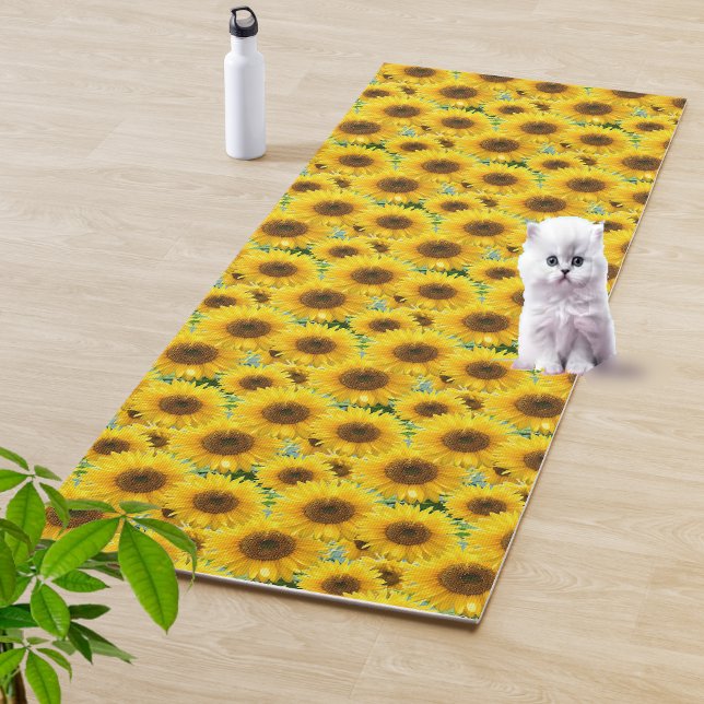 Blossom Sonnenblumen Yogamatte (Von Creator hochgeladen)