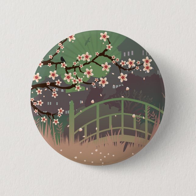 Blossom Sundown Button (Vorderseite)