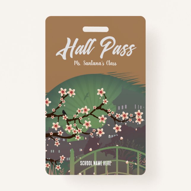 Blossom Sundown Hall Pass Abzeichen Ausweis (Vorderseite)