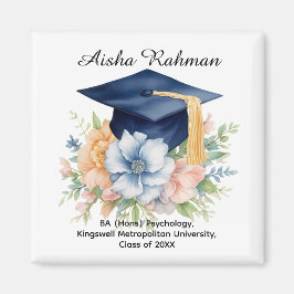 🎓Blossom & Tassel Graduation Mug Magnet