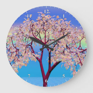Blossom Tree Große Wanduhr