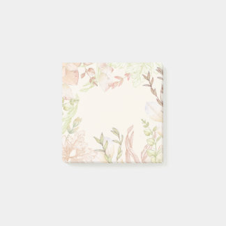 Blossom Wasserfarbe Nachhinweise Post-it Klebezettel