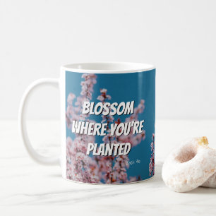 BLOSSOM, WO SIE PLANTIERT WERDEN, individuell insp Kaffeetasse