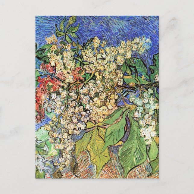 Blossoming Chestnut Branches by Vincent van Gogh Postkarte (Vorderseite)