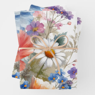 🌸 Blossoms Bonanza: Ein Party aus der Familie Ext Geschenkpapier Set