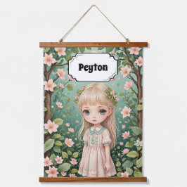 Blossoms Embrace Personalisiert Wandteppich Mit Holzrahmen