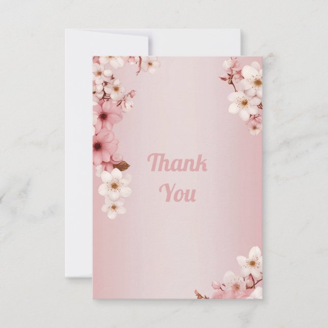 Blossoms of Love" Collection Faire-part de mariage (Devant)