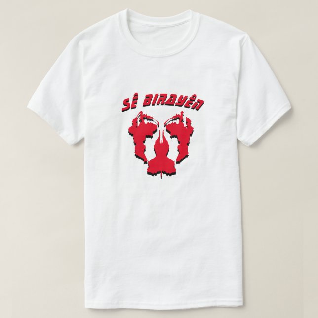 Blot test, sê birayên - drei Brüder in kurdischer  T-Shirt (Design vorne)