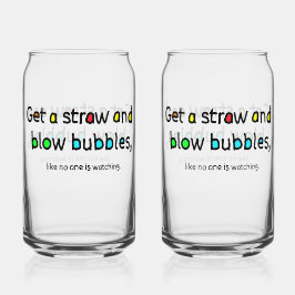 Blow Bubbles Glass Dosenglas