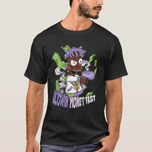 Blowin Money Fast Boy Jd 11 Low Pure Violet Matchi T-Shirt (Vorderseite)
