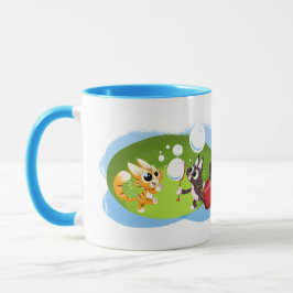 BLOWING BUBBLES CATS VON Jeff Willis Art Tasse