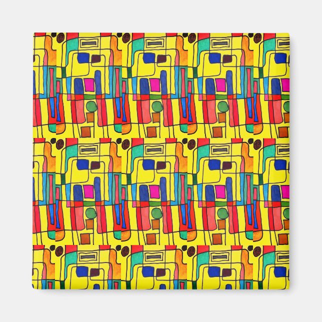 "Blowing in the Wind" Abstract Dishwasher Magnet (Vorne)