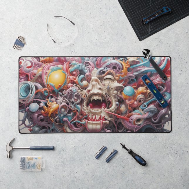 Blown Mind Abstrakt Schreibtischunterlage (Arbeitsplatz)
