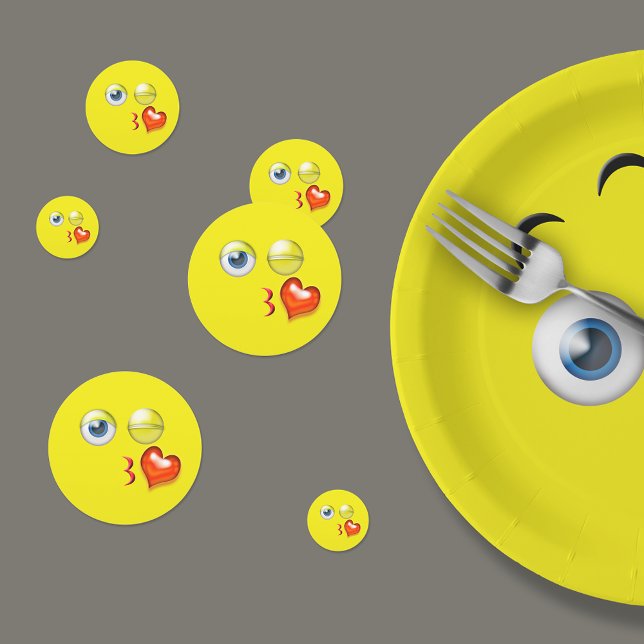 Blows Kiss Emoji Konfetti (Von Creator hochgeladen)