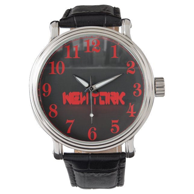 Blox3dnyc.com Fluss New York Hudson. Große Uhr (Vorderseite)