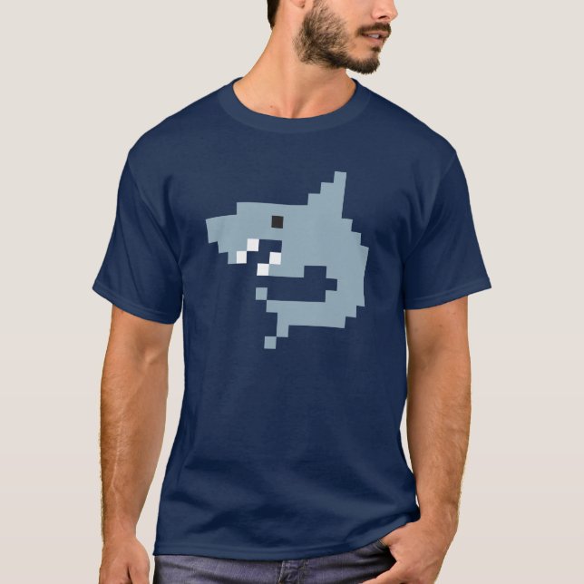 Bloxels Shark T-Shirt (Vorderseite)