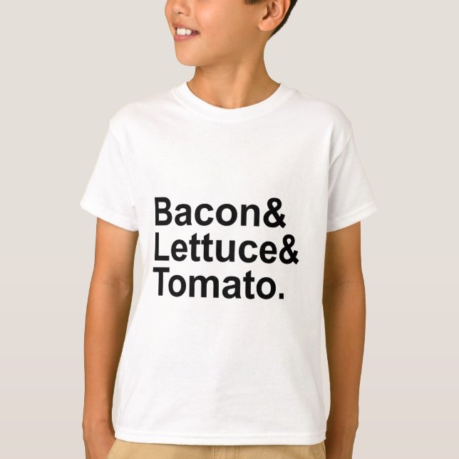 BLT Bacon Lettuce Tomato List String T-Shirt (Vorderseite)