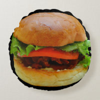 BLT on Bun Round Food Pillow