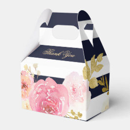 Blu Blush Pink Gold Blumenzwiebeln Geschenkschachtel