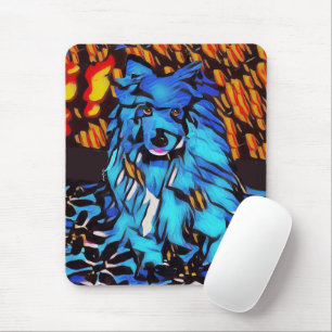 BLU GENES dog lapphund mousepad