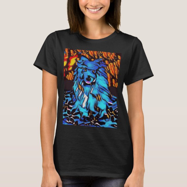 BLU GENES Hund Lappen VIVID FARBSHIRTS T-Shirt (Vorderseite)