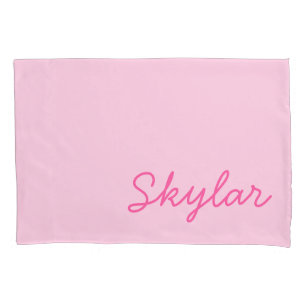 Blubble Gum Pink Hot Pink Custom Curry Name Kissenbezug