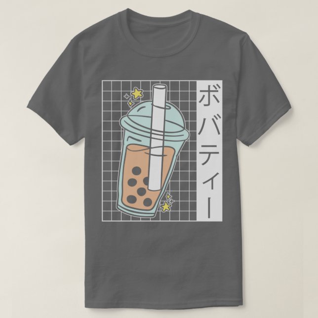 Blubble Tea Drinker Tapioca Pearl Milk Boba Tee 1 (Design vorne)