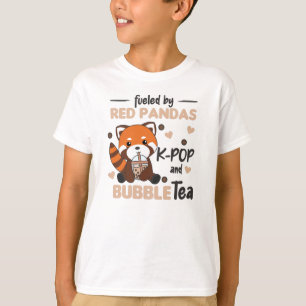 Blubble Tea Red Panda Chocolate Niedlicher Tiere B T-Shirt