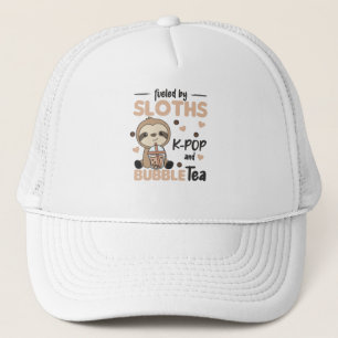 Blubble Tee Sloth Chocolate Niedlicher Tiere Boba Truckerkappe