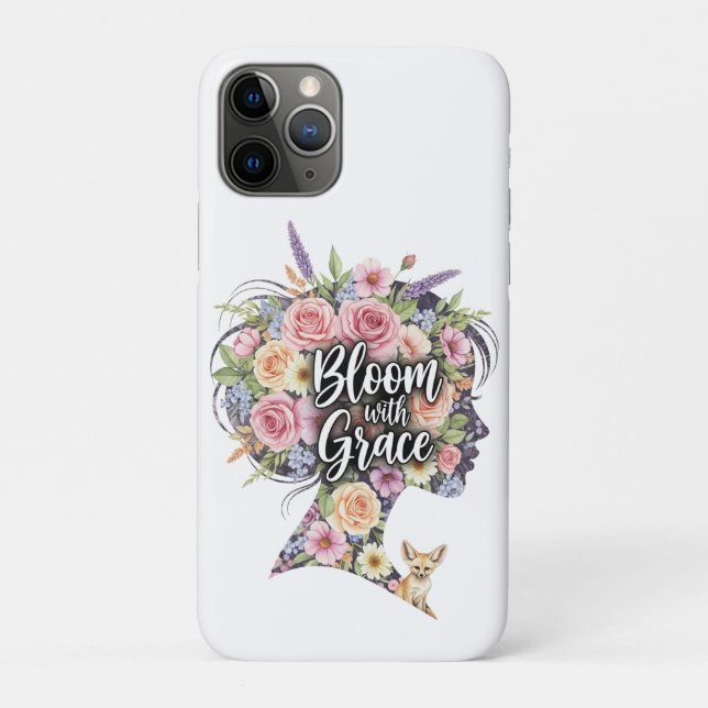 Bluben mit anmaßendem Blumenzitat Case-Mate iPhone Hülle (Rückseite)