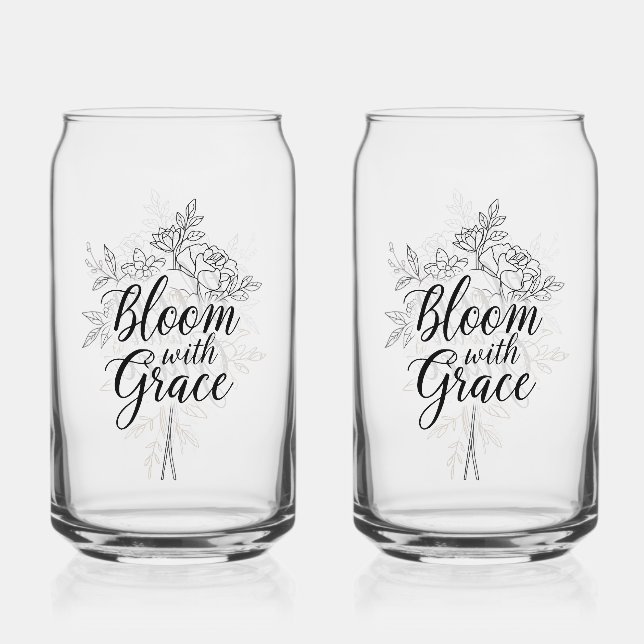 "Bluben mit Grace" Inspirationsstipendium Dosenglas (Vorderseite)