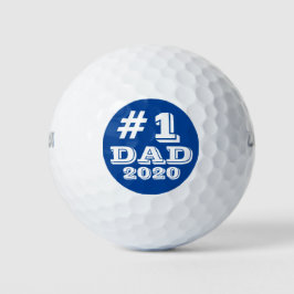 Blue #1 Vater 2020 Nummer 1 Vater Custom Golfball