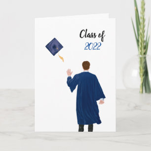 Blue 2022 Herzlichen Glückwunsch, Graduate Card - Karte