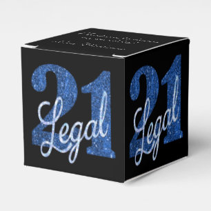 Blue 21 und Legal   Individuelle Name 21. Geburtst Geschenkschachtel
