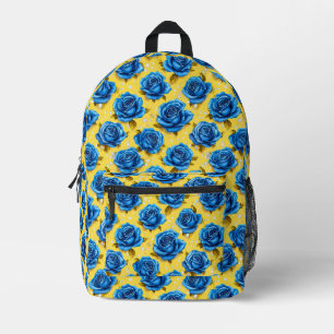 Blue 3d-Rose Bedruckter Rucksack